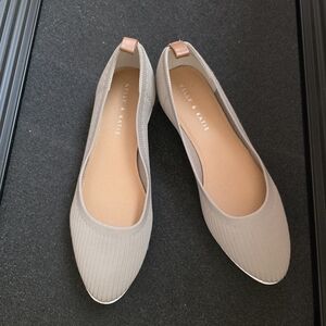 Kelly & Katie Beige Textured Flats